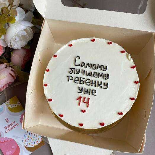Бенто торт на 1 кг 14 лет