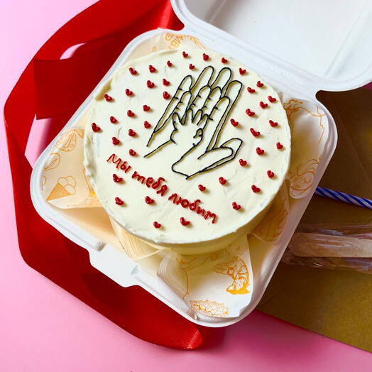 Бенто торт «Мы тебя любим»