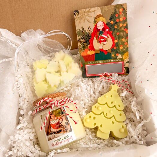 Новогодний набор со свечами