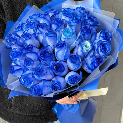 35 синих роз 💙