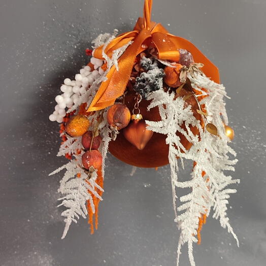 Шар новогодний бархатный