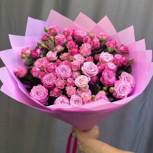 31 Кустовые розы pink