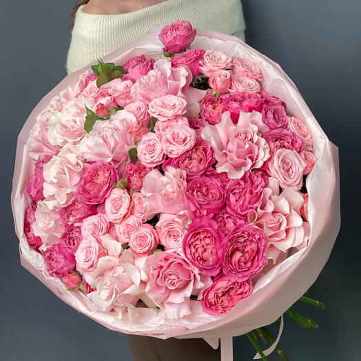 😍🌺 ВАУ-букет из роз для неё