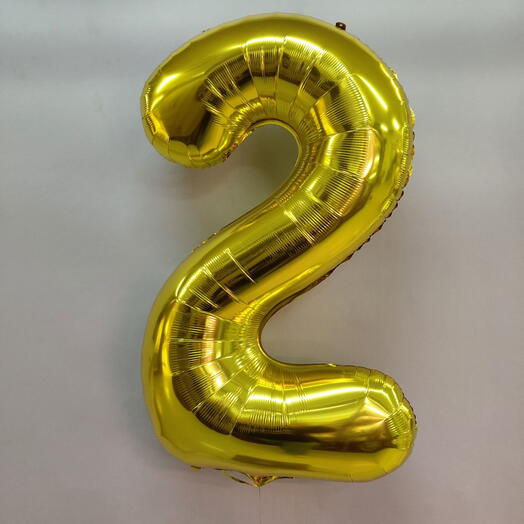 Шар цифра (любая) Золото