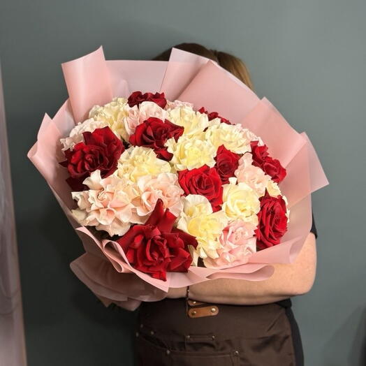 BOUQUET 056. Букет  из 25 французских  роз