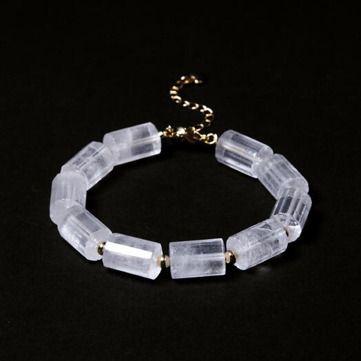 Браслет Нисса Горный хрусталь 14K 17 см (BRA1101)