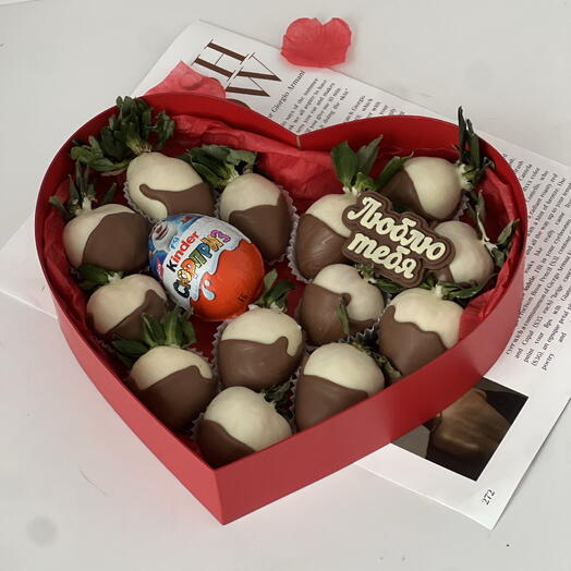 Клубника в шоколаде для любимой с kinder chocolate