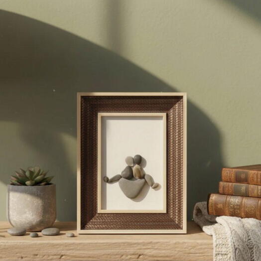 Картина из камней «Идиллия», подарок на годовщину или новоселье