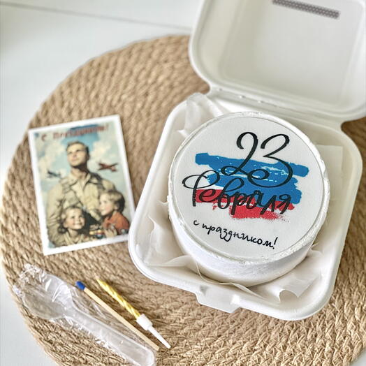 Бенто торт на 23 февраля 🇷🇺