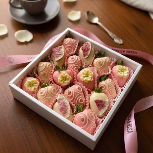Клубника в шоколаде 16 с инжиром