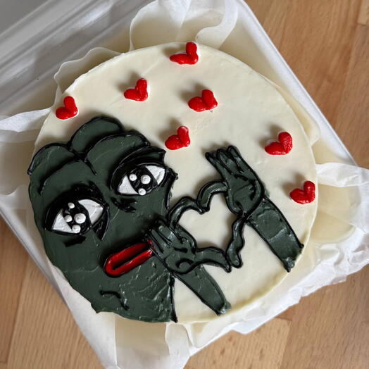 Бенто лягушка с сердечком