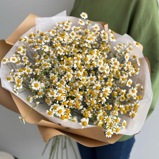 Монобукет «Полевые ромашки» 🌸/ Цветы уфа/ Матрикария Уфа/ доставка в Уфе