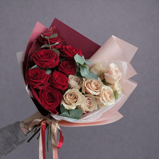 Моно-букет из сортовых роз 🌹