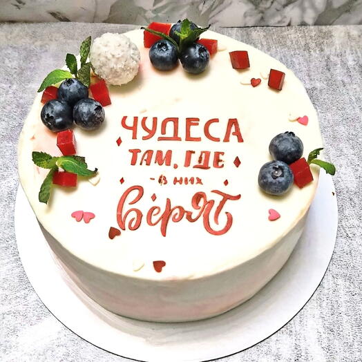 Торт "Клубничная мозаика"