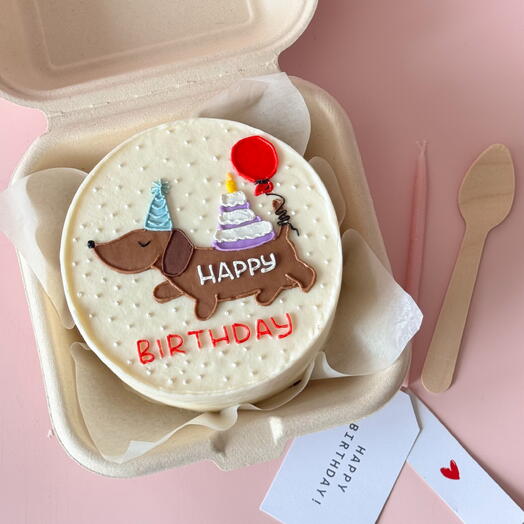 Бенто торт с таксой hb