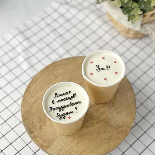 Cake to go/торт в стакане 2 штуки