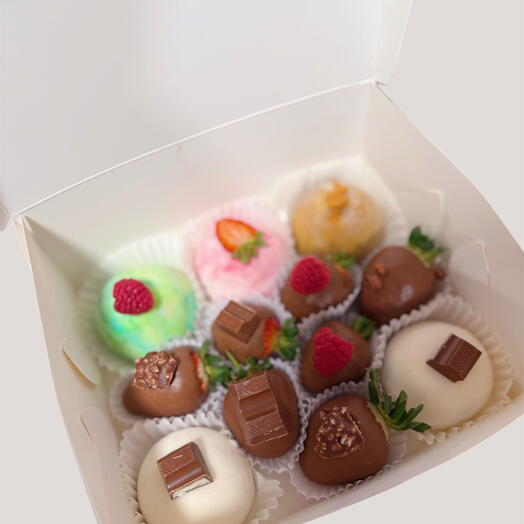 Ассорти моти клубника в шоколаде🍡🍓😍