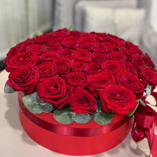 45 roses in a box