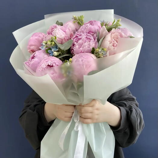 Букет из розовых пионов 🌺