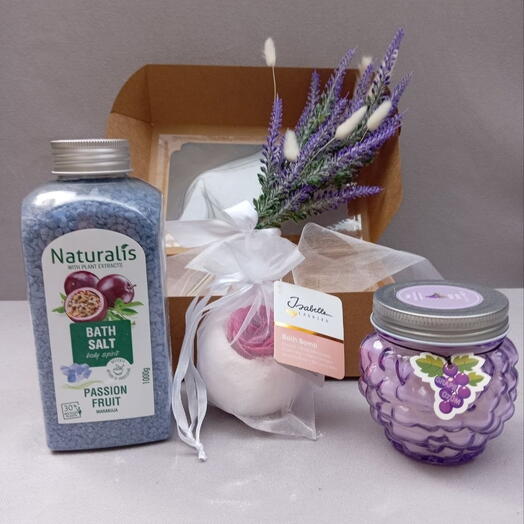 «Lavender   Passion Fruit» Premium SPA Gift Box Подарочный SPA-набор «Лавандовый релакс   Маракуйя»