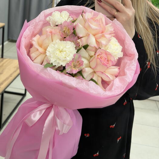 Букет с вывернутыми розами 🌸