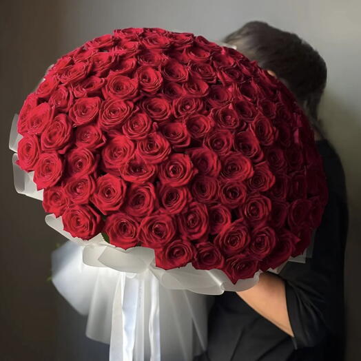 Букет из 101 розы 🌹