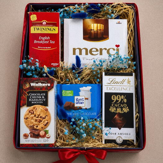 Luxury Chocolate   Tea Gift Basket