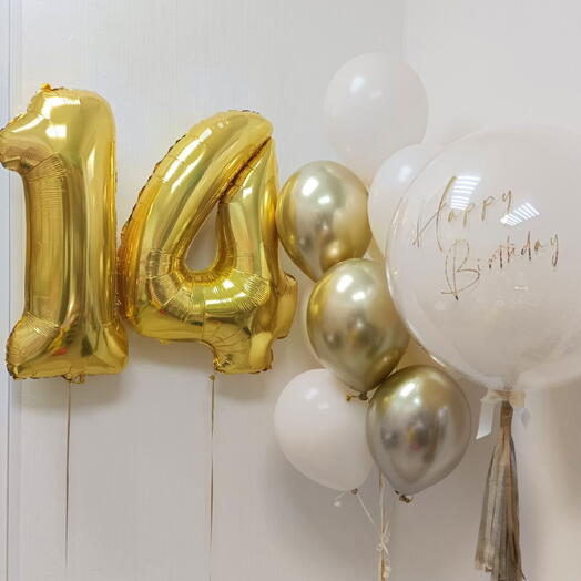 Набор воздушных шаров на 14 лет