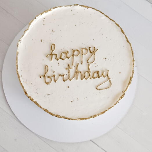 Торт Happy Birthday 🤍 на 1кг