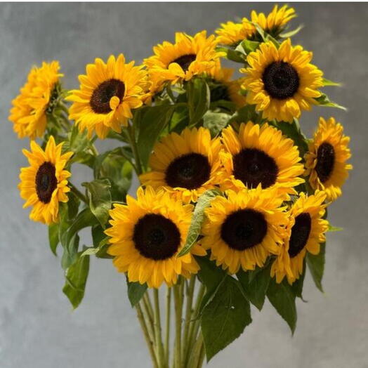 🌻🌻🌻Подсолнухи 15шт под ленту