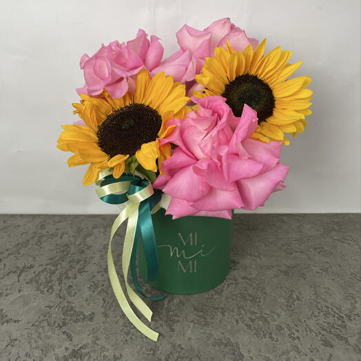 Авторская композиция с подсолнухом 🌻