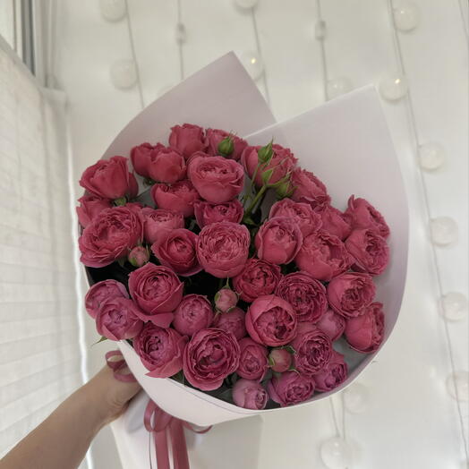 Букет ароматных пионовидных роз 💕