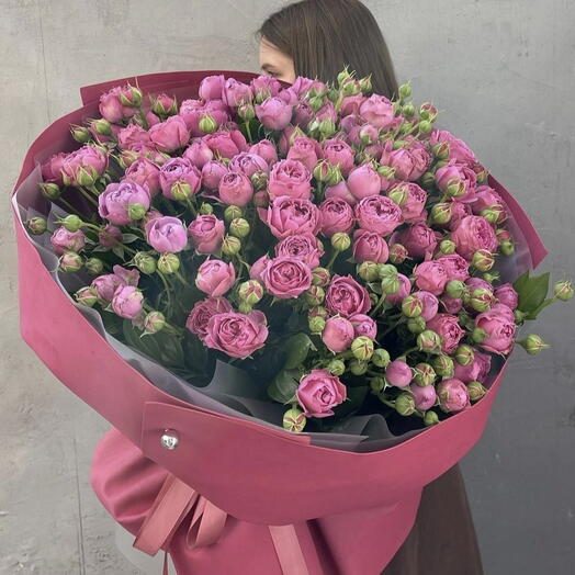 Букет Мисти баблз 15 кустовая Роза