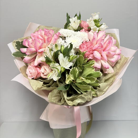 Авторский букет с французскими розами