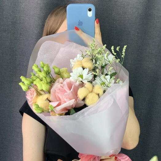 Нежный букет в конверте «Милашка🥰»