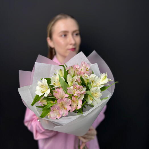 Монобукет из 5 альстромерий микс | Альстромерия (5)