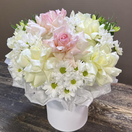 Французские Розы с альстромерией 🌸