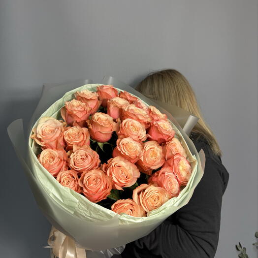 Монобукет из 25 роз