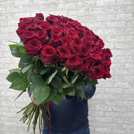 51 красная роза 🌹 70 см ️️️