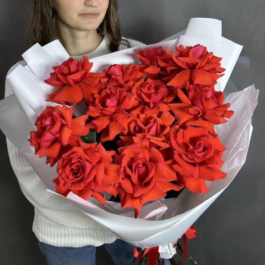 Букет из роз сорта «Нина»