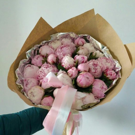 Delicate peonies