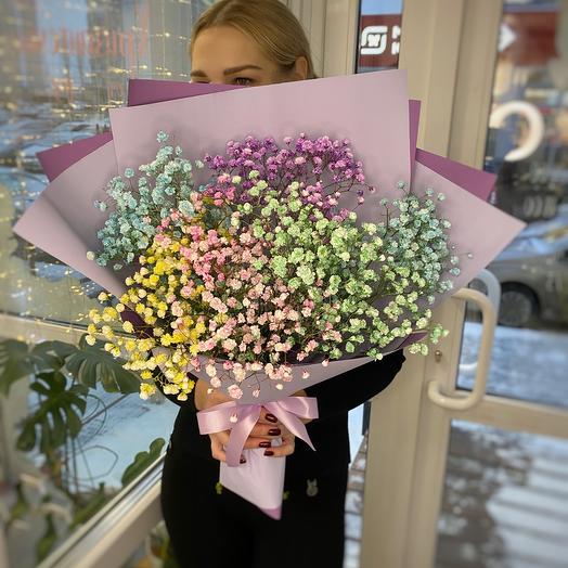 Цветное облако гипсофиллы