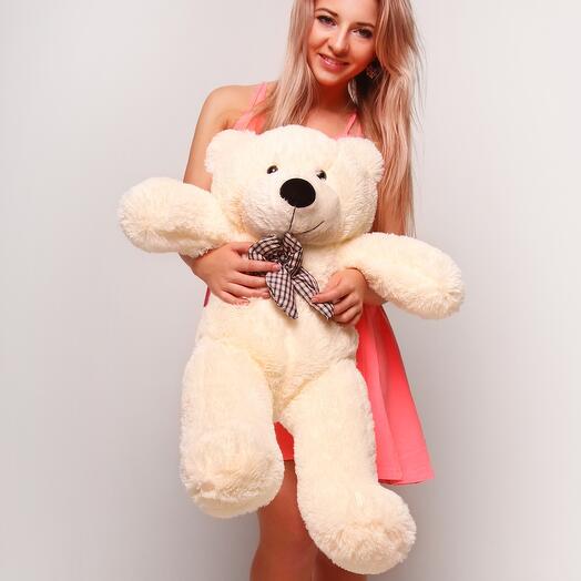 Large white teddy bear 80cm