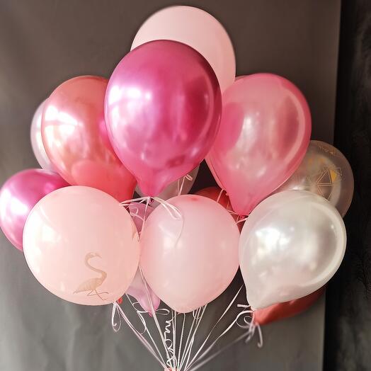 Bolas de mezcla en tonos rosados (15 piezas)