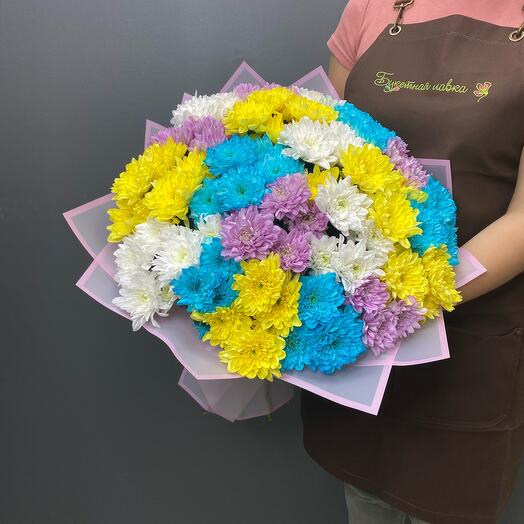Bouquet of 19 chrysanthemums