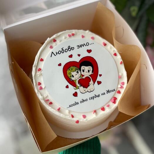 Мини торт Love is
