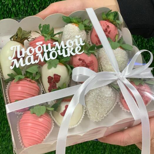Caja de fresas para mamá ️💖