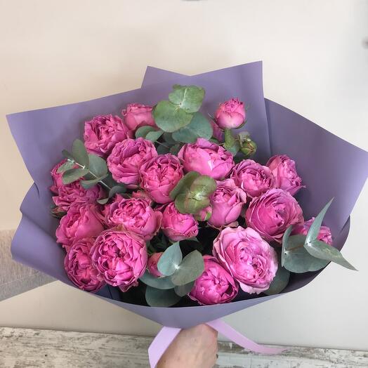 Monookette de rosas de peonía de Misty Bubbles
