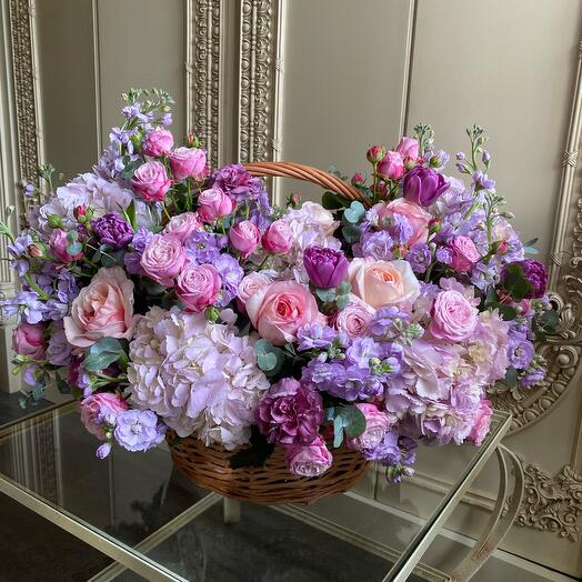 Cesta de flores