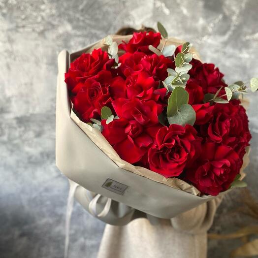 15 rosas de encaje rojo